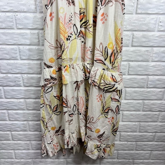 FREE PEOPLE Anita Maxi Dress Endless Summer Tiered Ruffle Watercolor Floral XS - Picture 12 of 14